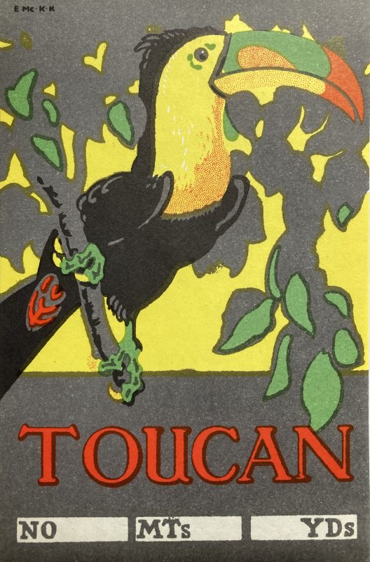 Toucan bale label