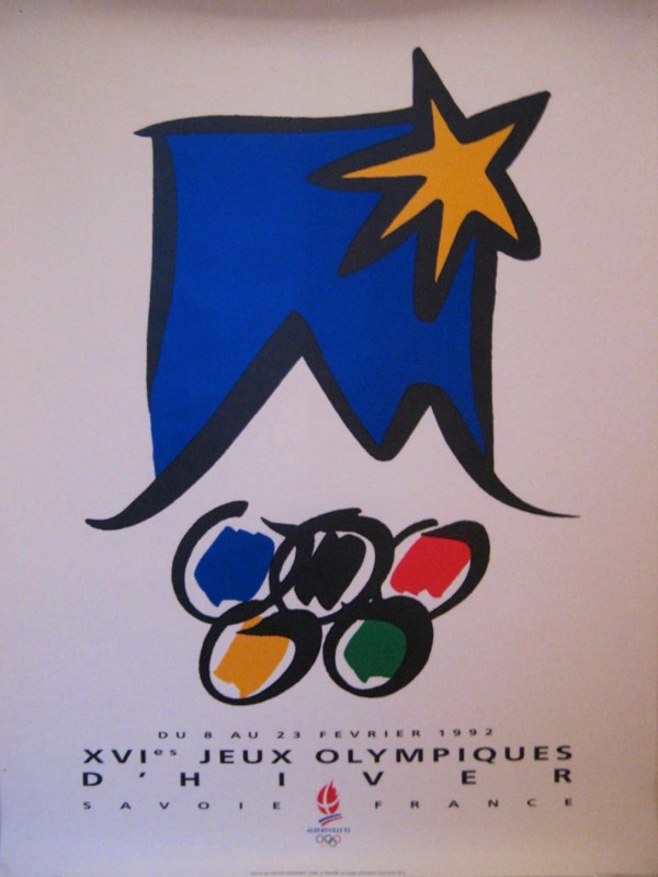 The olympic 5 ring logo and a star