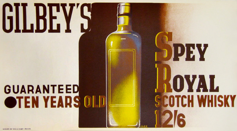 poster with a Liquor bottle