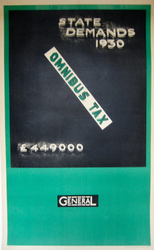 Green Poster for Underground General with different typefaces