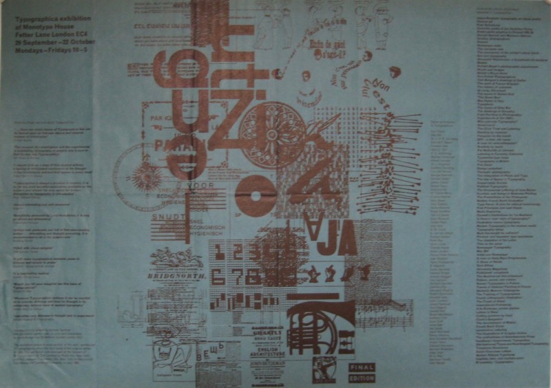 collage of typography