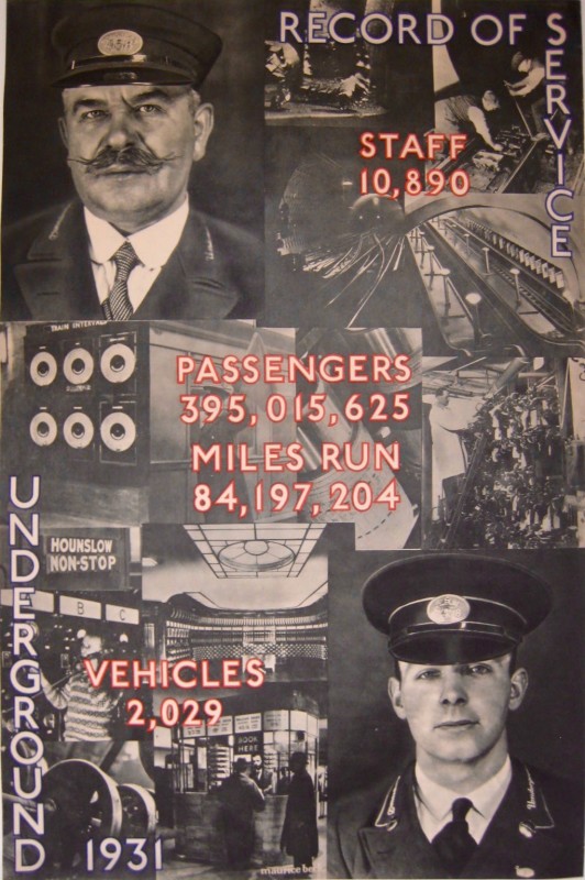 collage of train underground stations and train conductors