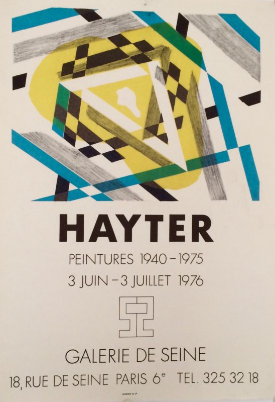 Gallery art exhibition poster with Abstract shapes