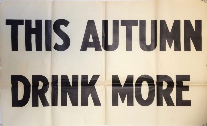 Bold text that reads This Autumn Drink More