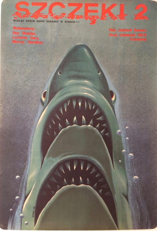 abstract image of a shark with two mouths