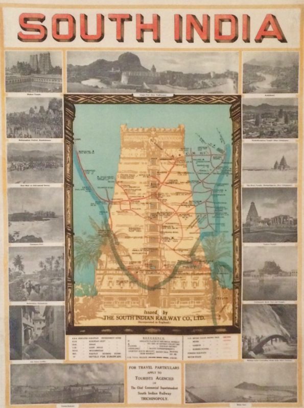 Route map with images of Indian architecture