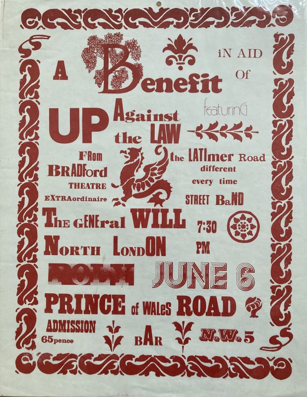 Benefit for Up Against the Law Benefit Typography poster